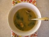 Miso Soup with Tofu and Baby Spinach