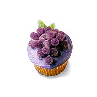 Grape Cupcake