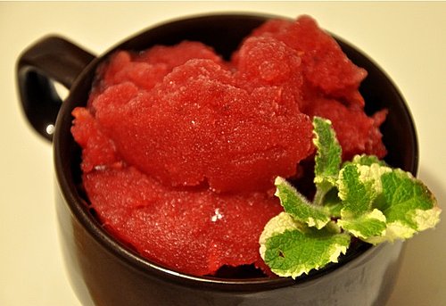 Minty Blood Orange Sorbet Minty Blood Orange Sorbet