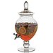 Clear Glass Pedestal Beverage Server