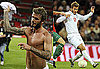 Photos of Shirtless David Beckham Playing Soccer for England 2009-10-15 06:00:00