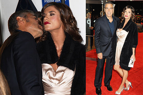Photos of George Clooney and Elisabetta Canalis Premiering Men Who Stare at Goats in London