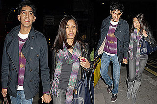Photos of Dev Patel and Freida Pinto Shoe Shopping in London Together