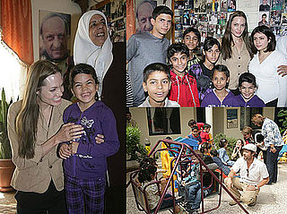 Photos of Brad and Angelina in Jordan at a Jordanian Orphanage