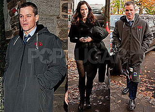 Photos of Matt Damon and Emily Blunt Filming The Adjustment Bureau in NYC
