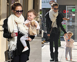 Photos of Nicole Richie and Harlow in LA at Coffee Bean