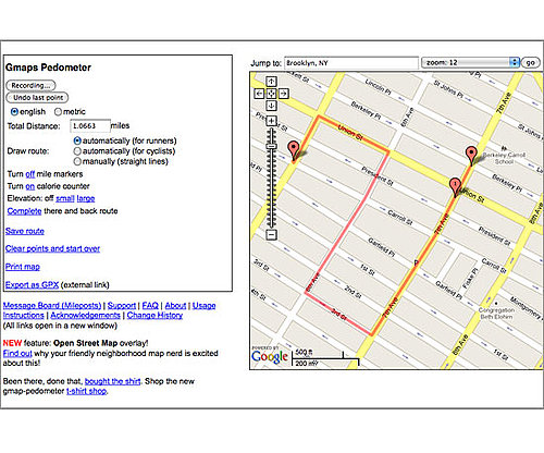 Gmaps Pedometer Gmaps Pedometer
