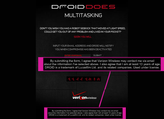 Photos of The DROID Launch Party Invite