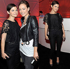 Ginnifer Goodwin Attends U2's Concert Wearing All Black Lace Ginnifer Goodwin Attends U2's Concert Wearing All Black Lace