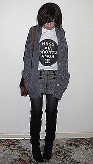 Look of the Day: Cable Knit Cutie 