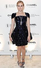 Photo of Diane Kruger Wearing Chanel Couture Dress at Chanel's Fete d'Hiver Benefit in NYC