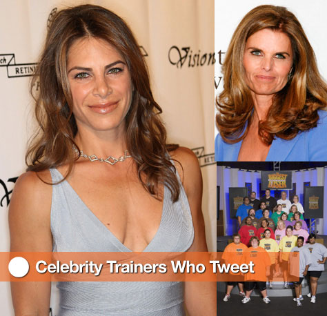 More and more celebrity trainers are using Twitter to broadcast healthy 