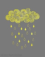 Etsy Finds: Gray and Yellow Artwork