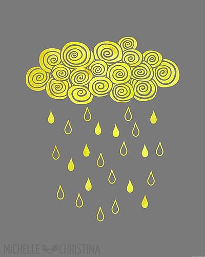 Etsy Finds: Gray and Yellow Artwork