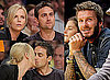 Gallery of Photos of David Beckham, Charlize Theron, Stuart Townsend, Sacha Baron Cohen at LA Lakers vs LA Clippers Game