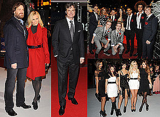 Photos of Jim Carrey, Colin Firth and X Factor Contestants at Christmas Carol Premiere, Plus London Christmas Lights Switch On
