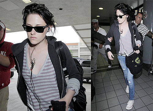 Photos of Kristen Stewart at LAX Heading to Vancouver
