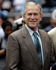 Front Page: Bush Makes Debut as Motivational Speaker