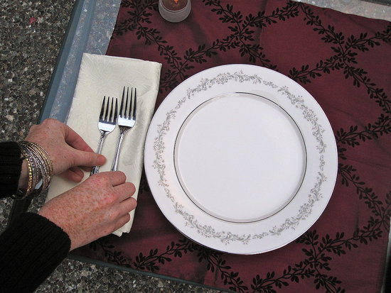 Arrange the forks in order.