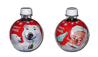 2009 Coca-Cola Round Holiday Ornament Bottles