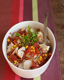 Easy Microwaved Mexican-Style Cod and Potato Stew Recipe