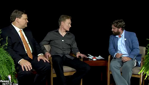Video of Conan O'Brien and Andy Richter on Funny or Die's Between Two Ferns With Zach Galifianakis