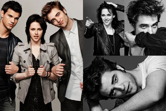 Photos of Taylor Lautner, Robert Pattinson, and Kristen Stewart's EW Outtakes 2009-11-13 08:41:28