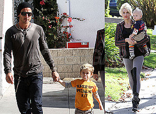 Photos of Gwen Stefani, Gavin Rossdale, Kingston Rossdale and Zuma Rossdale at a Party in LA