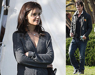 Photos of Katie Holmes and Josh Duhamel on the Set of The Romantics