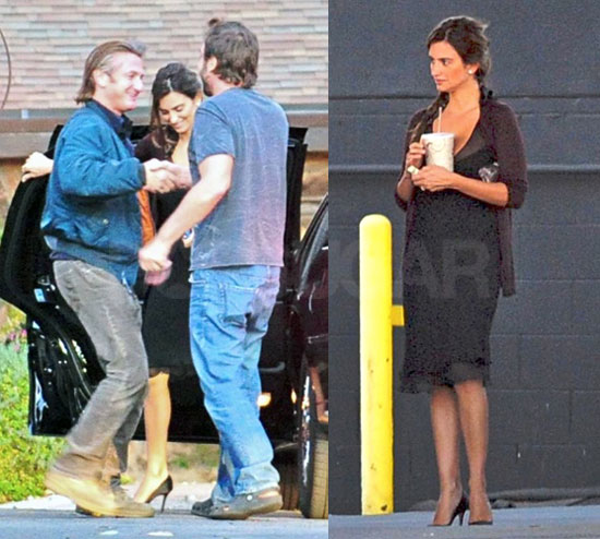 Photos of Penelope Cruz and Javier Bardem with Sean Penn