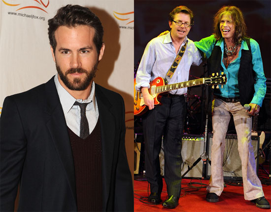 Photos of Michael J. Fox and Ryan Reynolds in NYC 2009-11-23 09:44:16