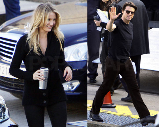 Photos of Tom Cruise and Cameron Diaz Filming Knight and Day in Spain
