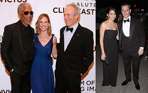 Photos of Matt Damon, Luciana Damon, Morgan Freeman, Hilary Swank, Kevin Bacon, Kyra Sedgwick Honoring Clint Eastwood