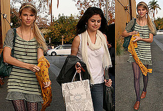 Photos of Taylor Swift and Selena Gomez Grabbing Lunch in LA