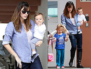 Photos of Violet Affleck Getting Picked Up From School on Her Birthday with Seraphina Affleck and Jennifer Garner