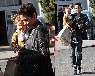 Photos of Halle and Nahla at the Grocery Store