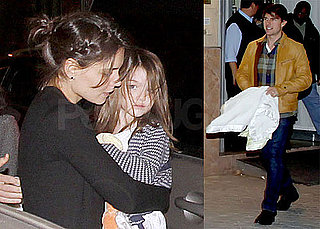 Photos of Katie Holmes, Tom, Isabella, Connor, and Suri Cruise Eating Dinner in Spain