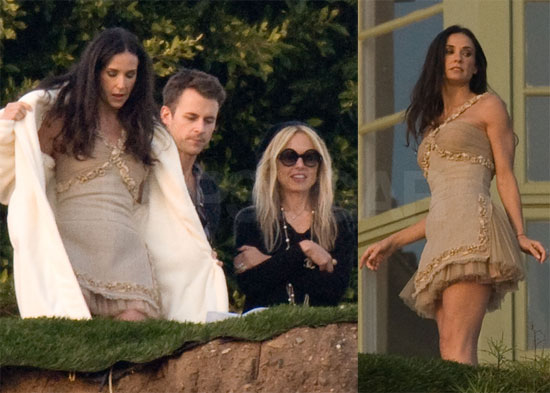 Photos of Demi Moore at a Bazzar Photoshoot 