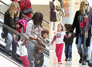 Photos of Heidi Klum Out Shopping in LA With Leni, Johan and Henry Samuel