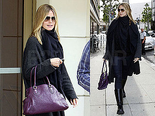 Photos of Heidi Klum Wearing All Black Running Errands in LA