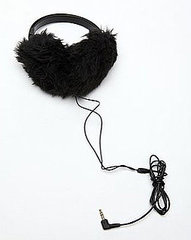 Furry Ear Muff Headphones