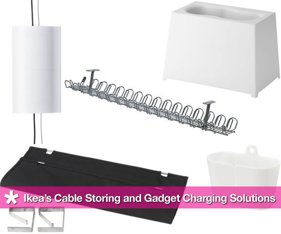 Ikea's Affordable Cable Management and Gadget Charging Solutions