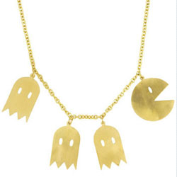 Pacman Brass Necklace