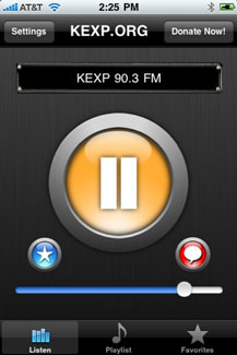 Seattle Radio Station KEXP Releases iPhone App