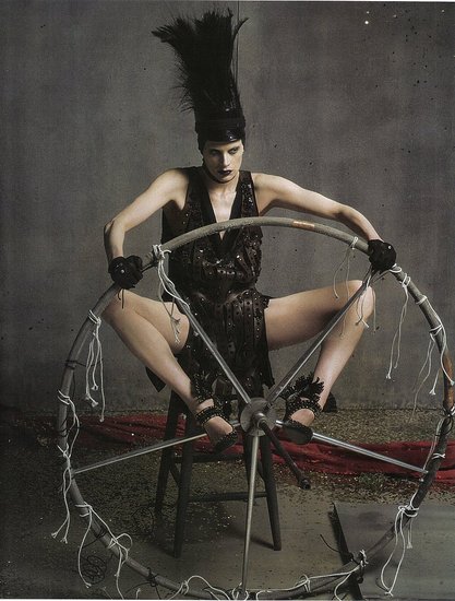 Kristen McMenamy Photographed by Steven Meisel in Vogue Italia July 2009 Kristen McMenamy Photographed by Steven Meisel in Vogue Italia July 2009