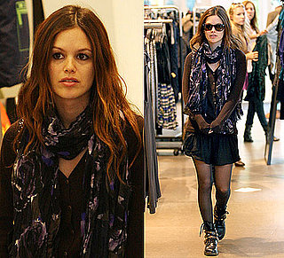Photos of Rachel Bilson Wearing Studded Black See by Chloe Boots While Shopping at The Grove in LA
