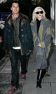 Photo of Gavin Rossdale and Gwen Stefani Wearing Oversize Shawl in London