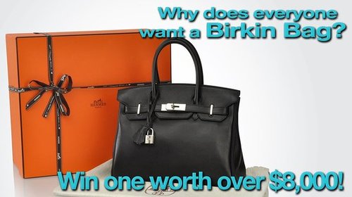 FabSugar.com, Portero.com, The Purse Blog, Hermes Birkin Handbag Giveaway