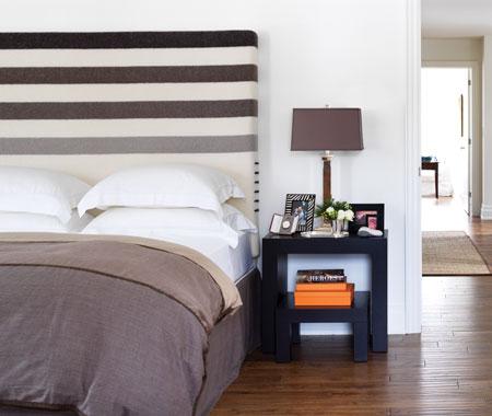 Varying shades of brown stripes give this bedroom a sporty, masculine vibe.
Source
Varying shades of brown stripes give this bedroom a sporty, masculine vibe.
Source