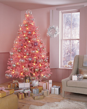 This pink tree, which was featured in the sadly now-defunct Blueprint magazine, is one of my all-time favorites. It does a lovely job of walking a fine line between campy and elegant. You can buy a similar pink tree here. Source: Flickr User ursonate This pink tree, which was featured in the sadly now-defunct Blueprint magazine, is one of my all-time favorites. It does a lovely job of walking a fine line between campy and elegant. You can buy a similar pink tree here. Source: Flickr User ursonate